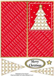 White Christmas Tree Dl Card 2