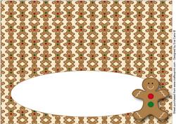 Gingerbread Man Insert for Large Dl (cream)
