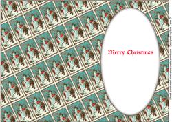 Vintage Boys with Snowman Insert 2