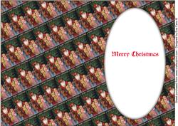 Vintage Santa with Angel Insert 2