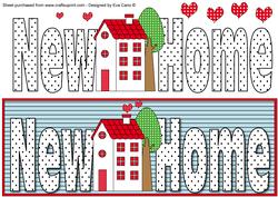 New Home Large Dl with Decoupage 2