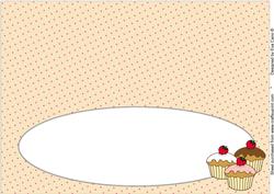 Cupcakes Insert for Large Dl (polka Dots)