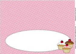 Cupcakes Insert for Large Dl (polka Dots) 4