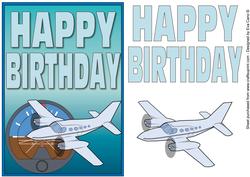 Happy Birthday with Plane 2