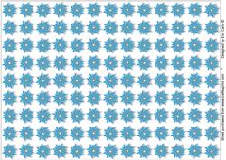 Oriental Blue Flowers Backing Paper (white)
