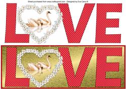 Love Swans Large Dl