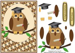 Graduation Owl Decoupage