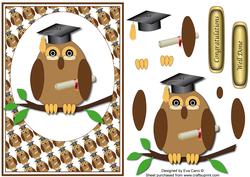 Graduation Owl Decoupage 5