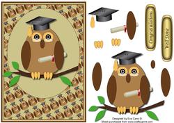 Graduation Owl Decoupage 6