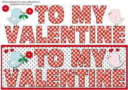 To My Valentine Large Dl