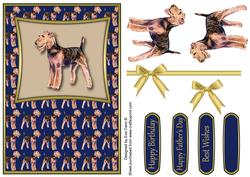 Airedale Terrier (blue)