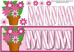 Mum with Flower Pot Large Dl 2