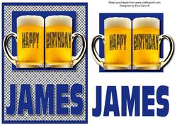 Happy Birthday James (blue)