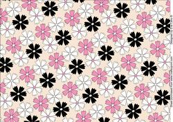 Funky Flowers Backing Paper (cream)