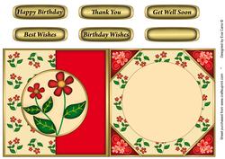 Red Flowers Fold Back