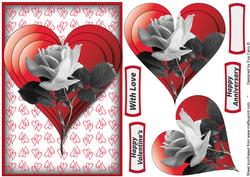 Romantic White Rose Pyramid 2
