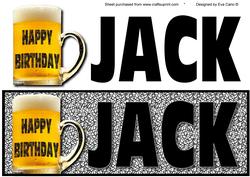 Happy Birthday Jack Large Dl (black)