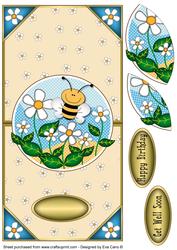 'bee' Happy Vertical Fold Back