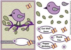 Birdie Decoupage