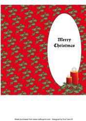 Christmas Candles Insert for Dl (red 1)