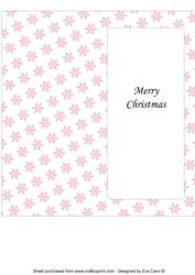 Christmas Snowflakes Insert for Dl (pink 1)