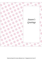 Christmas Snowflakes Insert for Dl (pink 2)