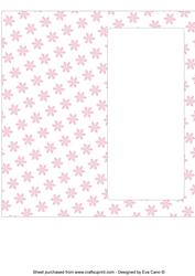 Christmas Snowflakes Insert for Dl (pink 3)