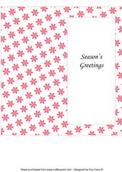 Christmas Snowflakes Insert for Dl (red 2)