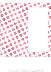 Christmas Snowflakes Insert for Dl (red 3)