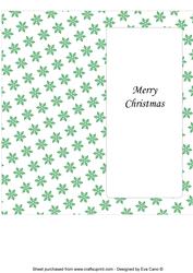 Christmas Snowflakes Insert for Dl (green 1)