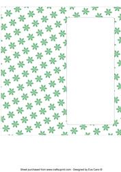 Christmas Snowflakes Insert for Dl (green 3)