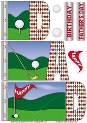 Dad Golf Word Book