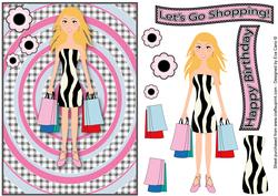 Lets Go Shopping Decoupage