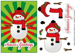 Snowman Decoupage