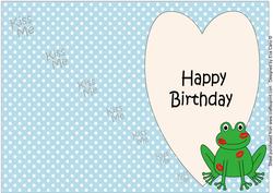 Kiss the Frog Insert Birthday 3