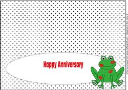 Kiss the Frog Large Dl Insert Anniversary