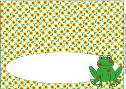 Kiss the Frog Large Dl Insert Blank