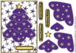 Dark Purple Multilayer Christmas Tree