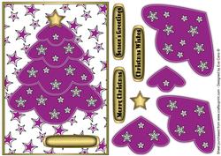 Purple Multilayer Christmas Tree