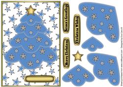 Cornflower Blue Multilayer Christmas Tree