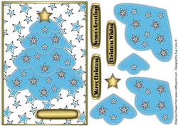 Light Blue Multilayer Christmas Tree
