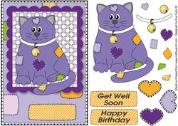 Cat in Purple Shades