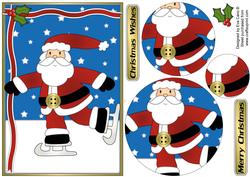 Skating Santa Pyramid