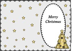 Buttons Christmas Trees Ii Insert Merry Christmas
