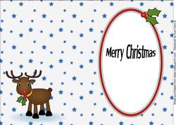 Rudolf the Red Nose Reindeer Insert 3 Merry Christmas