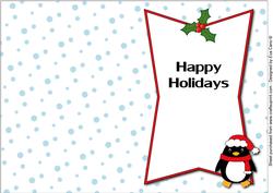 Christmas for Eddy the Penguin Insert 2