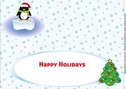 Eddy the Penguin Large Dl Insert 1