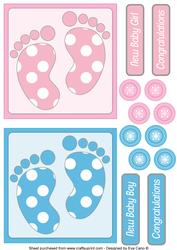 New Baby Feet Toppers