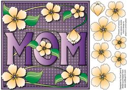 Mom with Oriental Flowers Topper