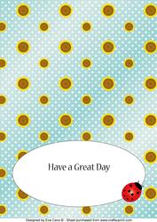 Flower and Ladybird Insert 1